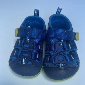 Kids Blue and Green Sandals